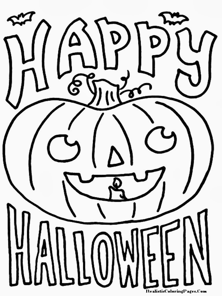 768x1024 Happy Halloween Coloring Pages Printable