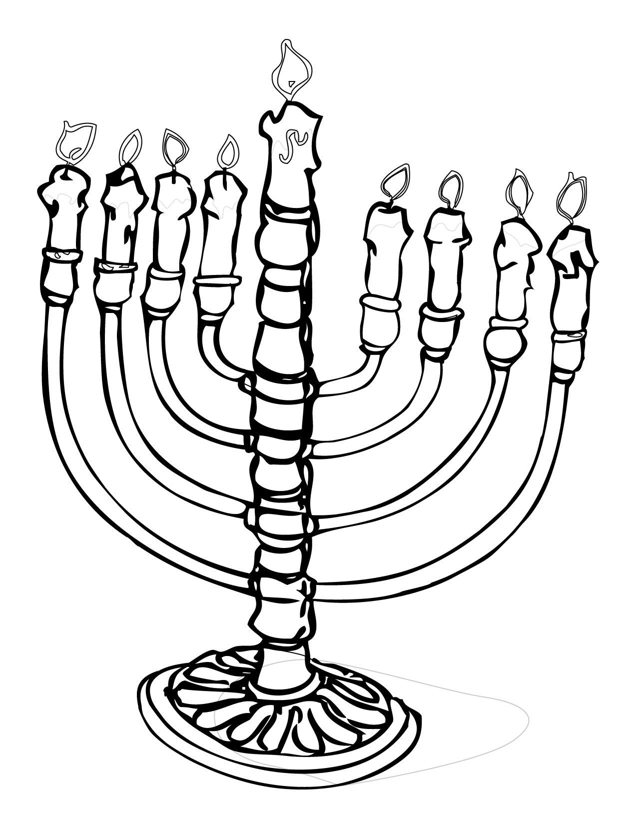 1275x1650 Hanukkah Coloring Pages