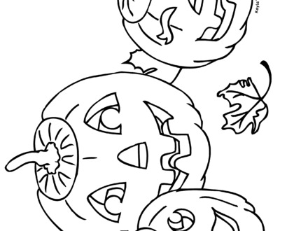 440x330 Sad Face Coloring Page Az Coloring Pages, Jack O Lanterns Coloring