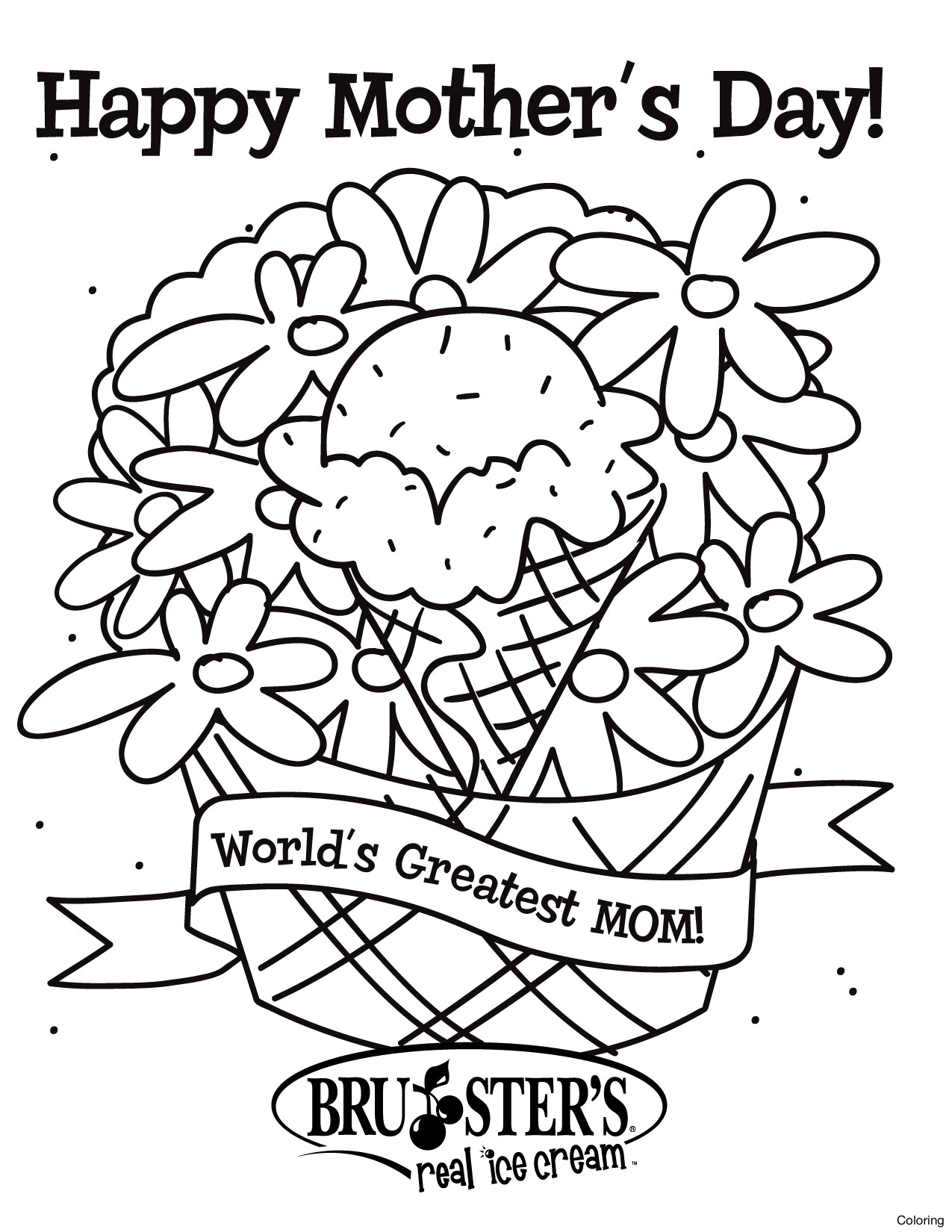 1275x1650 Happy Mothers Day Coloring Page Pages Bahai Disney Diaiz Inside