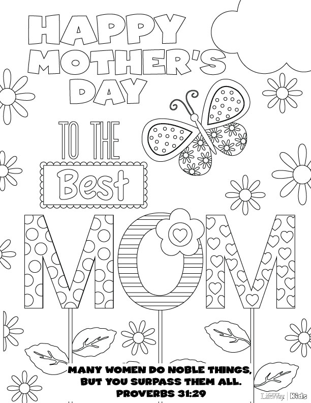 612x792 Happy Mothers Day Coloring Pages