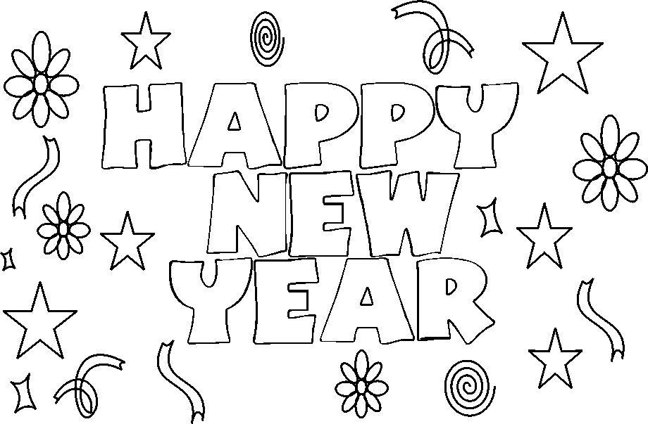 920x603 Happy New Year Coloring Page Country Victorian Times