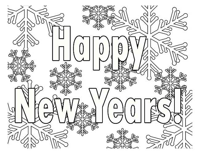 650x500 Happy New Year Coloring Pages
