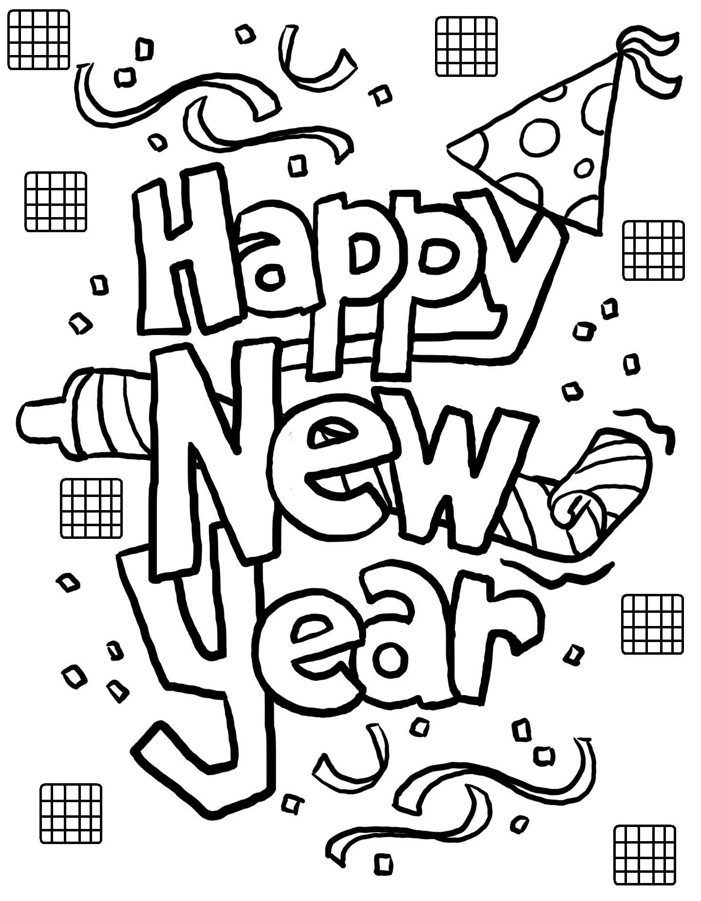 1439x1851 Unique Happy New Year Coloring Pages Free