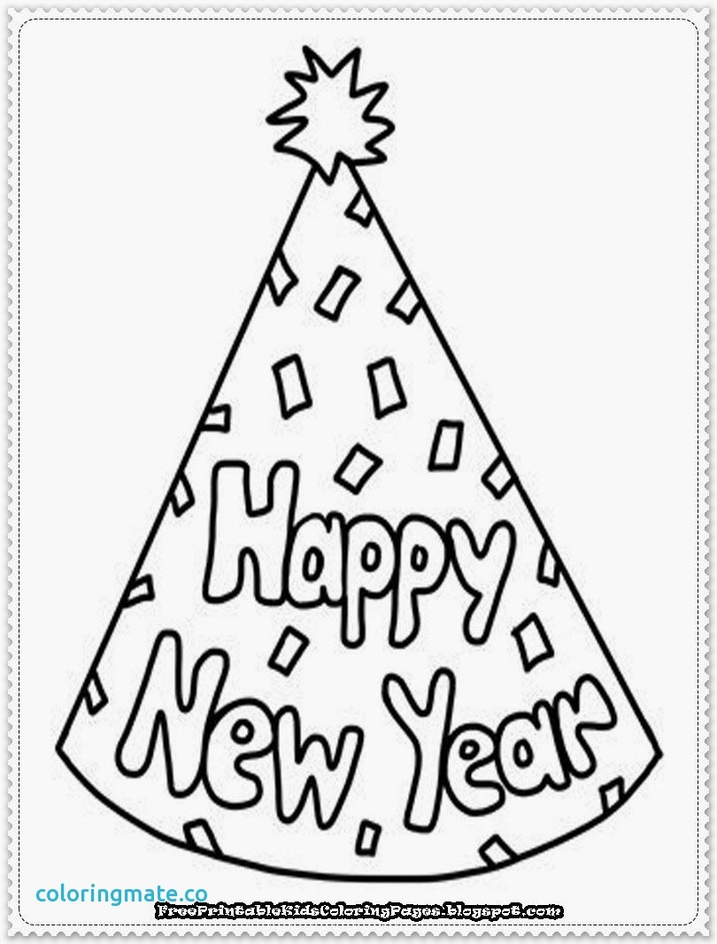 810x1066 Unique Happy New Year For Kids Coloring Pages Collection Great