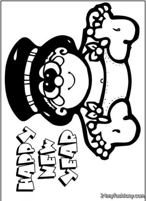 500x688 Happy New Year Hat Coloring Pages Images Fashion