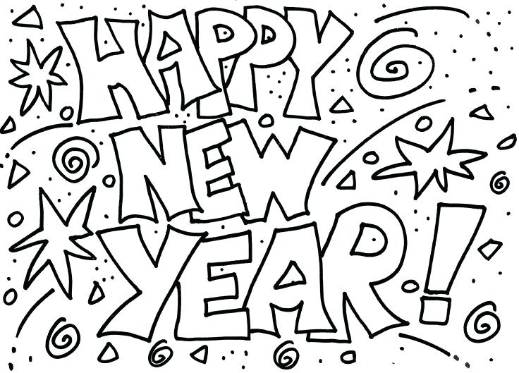 736x529 New Year Coloring Sheets Happy New Year Colouring Sheet