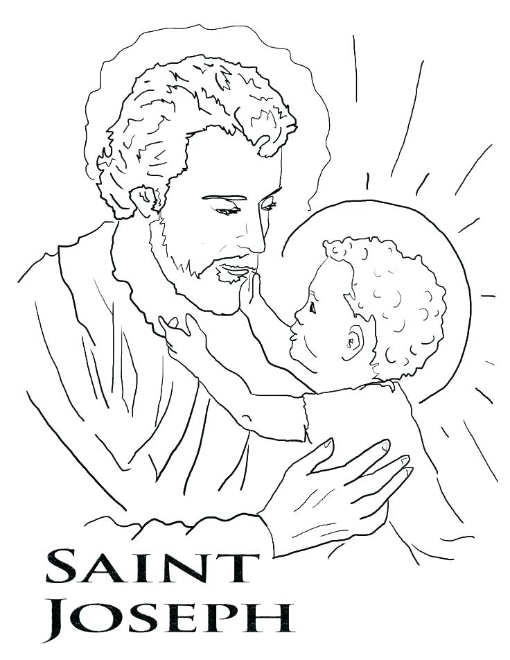 736x952 Saint Coloring Pages Catholic Coloring Books As Well As Our Lady