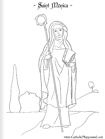 344x456 Saints Coloring Pages Catholic Playground