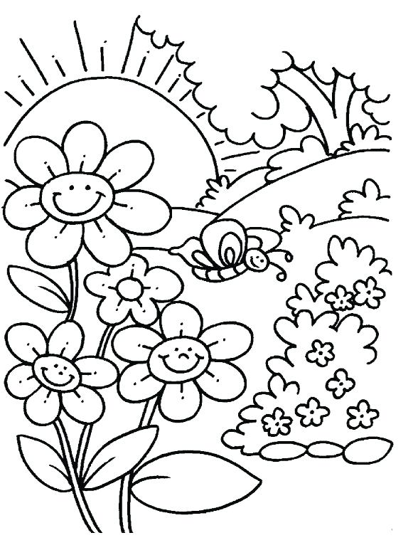 588x780 Spring Co Beautiful Free Printable Spring Coloring Pages
