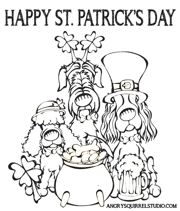 612x720 Happy St Patrick's Day Coloring Page