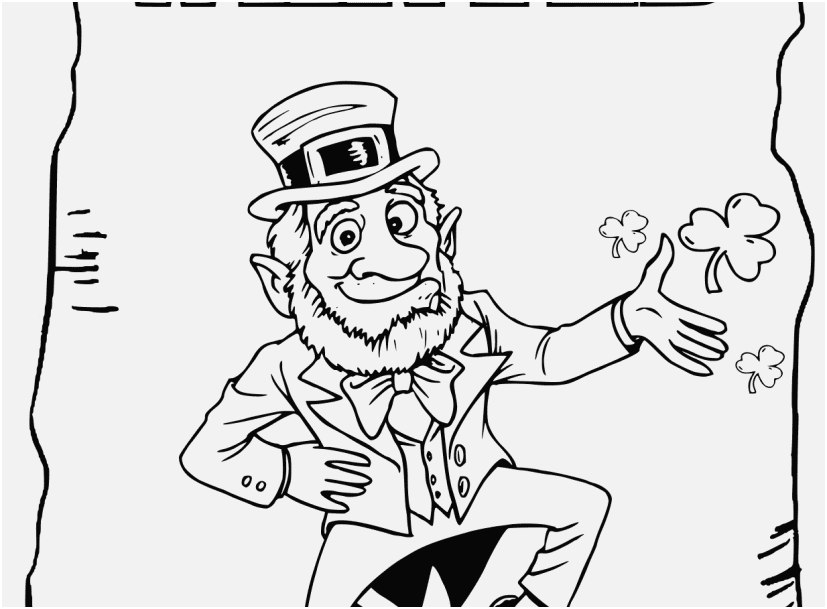 827x609 Shamrock Coloring Page Capture Happy St Patricks Day Coloring