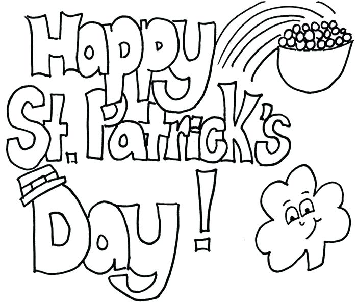 700x598 St Patricks Day Coloring Pages Happy St Day Coloring Page Graphic
