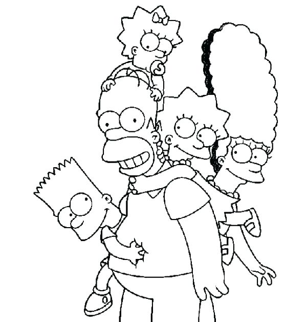 600x628 Simpsons Colouring Pages Colouring Pages Free Coloring Pages Print