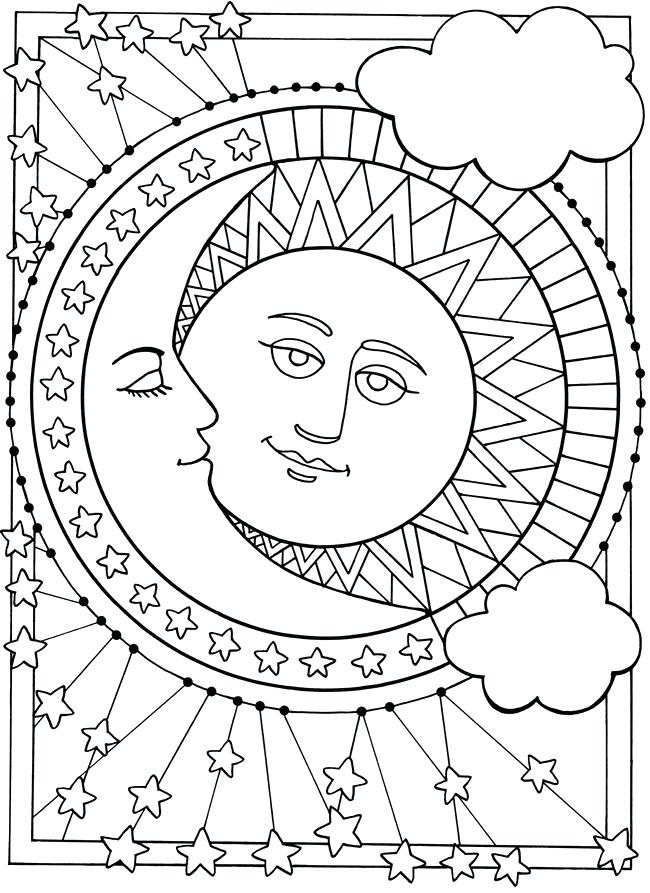650x893 Sun Coloring Pages Happy Page Moon Earth Ea Murs