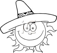 236x220 Sun Happyface Coloring Pages Happy Face Sun Coloring Page