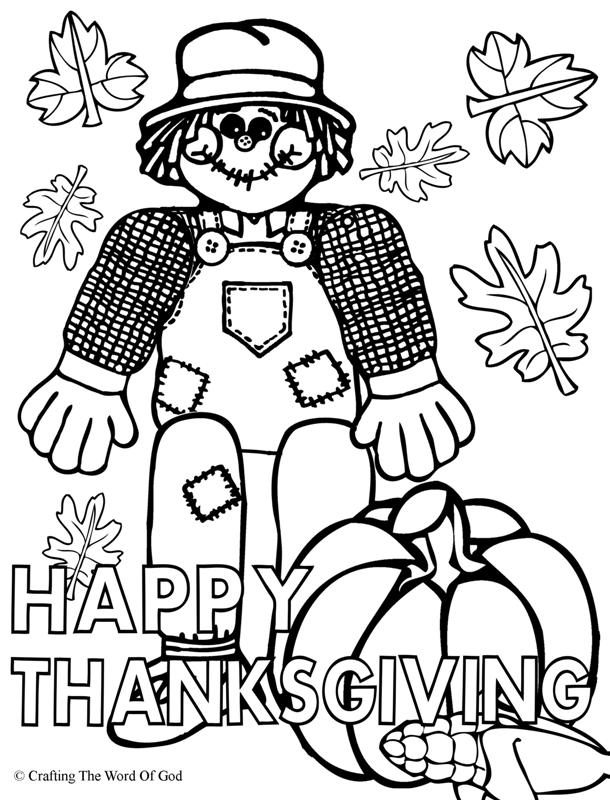 610x800 Happy Thanksgiving Coloring Page Crafting The Word Of God