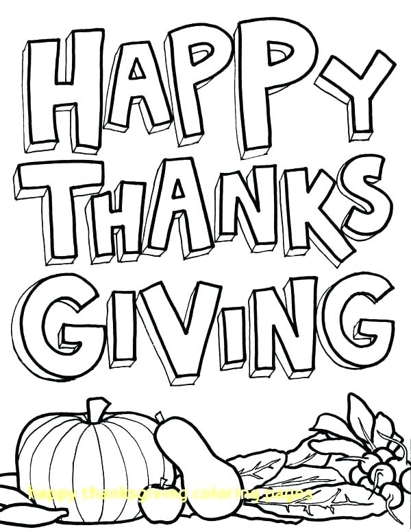 600x775 Happy Thanksgiving Coloring Pages