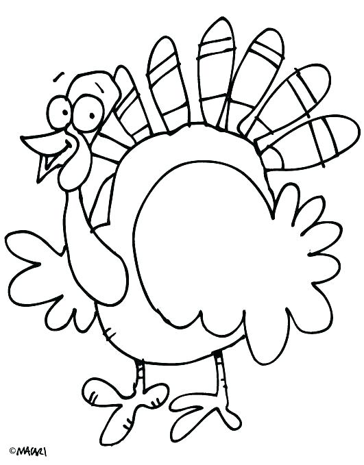 531x679 Printable Turkey Coloring Page