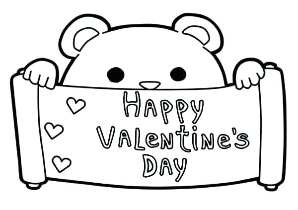 600x423 Valentines Color Pages Free Printable Valentines Coloring Pages