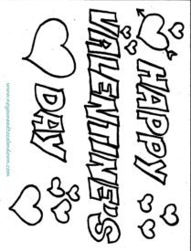 209x275 Happy Valentine's Day Coloring Page