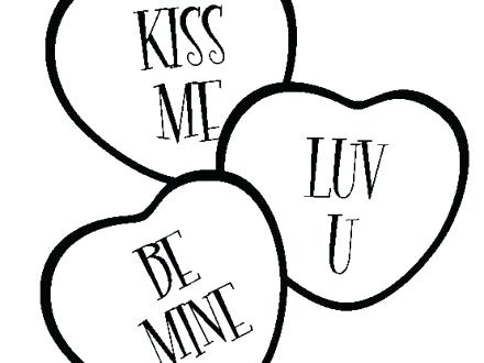440x330 Happy Valentines Day Hearts Coloring Pages Medium Size