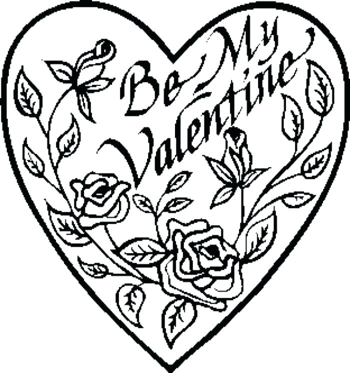 700x747 Happy Valentines Day Hearts Coloring Pages Valentine Color