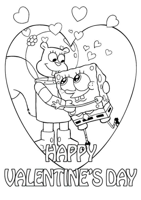 600x849 Printable Heart Coloring Pages Happy Valentines Day Hearts
