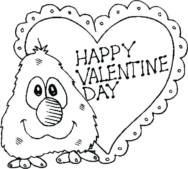 600x539 Coloring Sheets For Valentines Day Valentine Day Coloring Pages