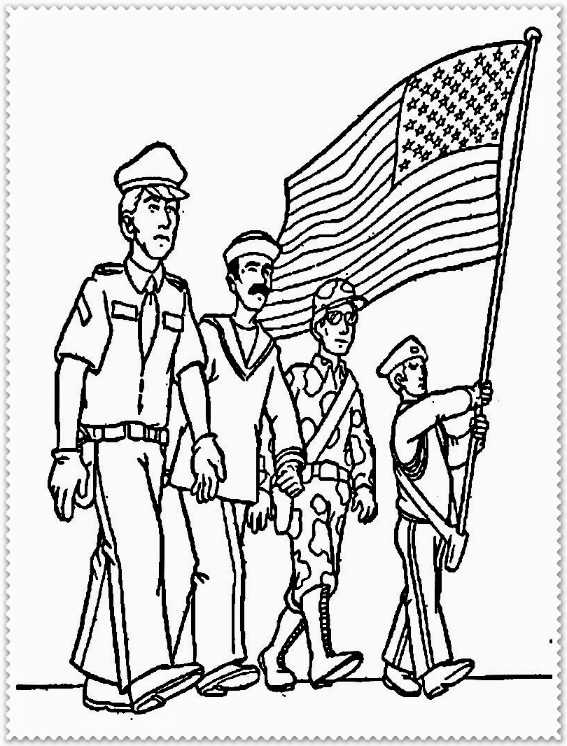 810x1066 Veterans Day Coloring Pages Com Inside Page
