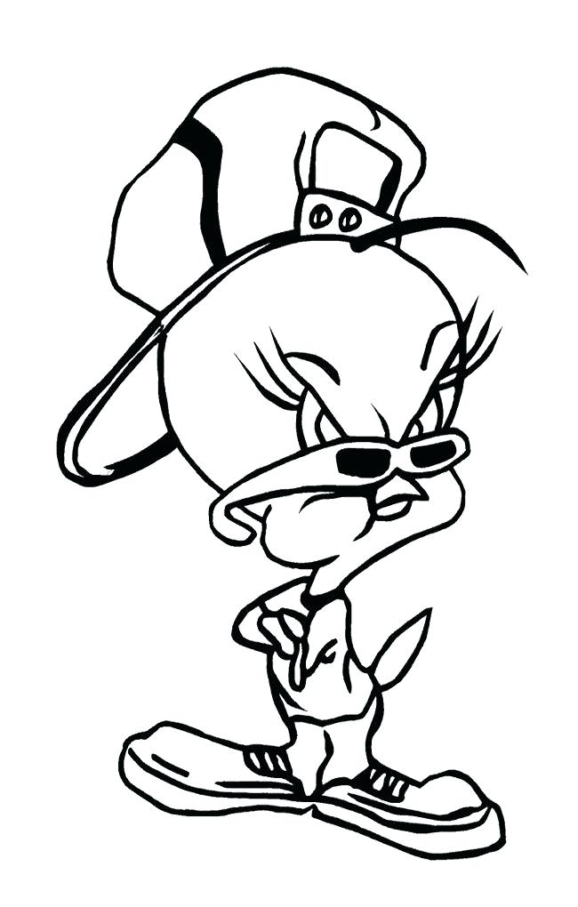 650x1020 Tweety Bird Para Colorear Comfortdom