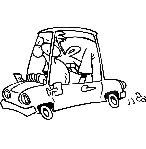 600x612 Man Driving Car In Hard Way Coloring Pages Best Place To Color