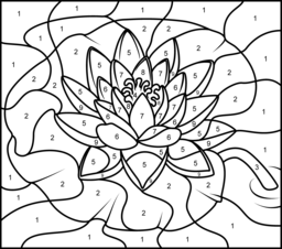 256x226 Flowers Coloring Online