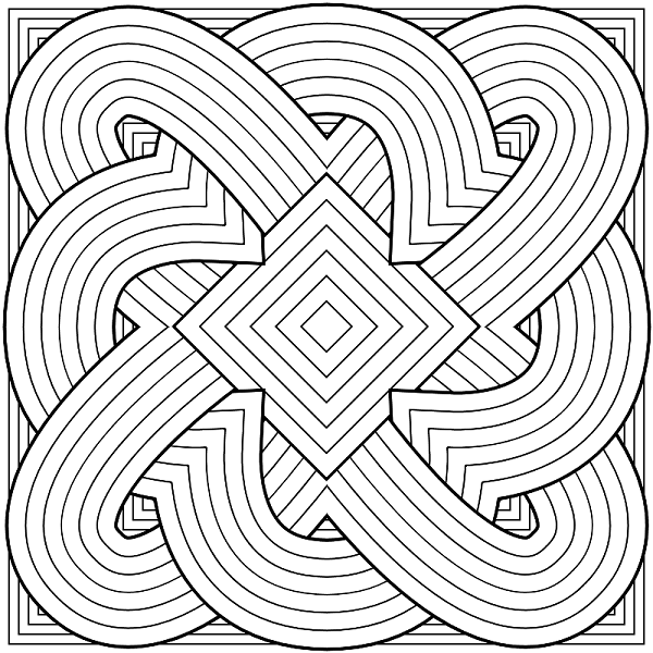 600x600 Hard Coloring Pages For Kids