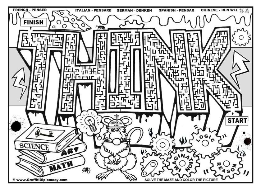 840x607 Hard Coloring Pages For Older Kids Download Printable Book