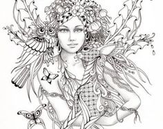 236x187 Hard Fairy Coloring Pages Adults Color Bros Intended