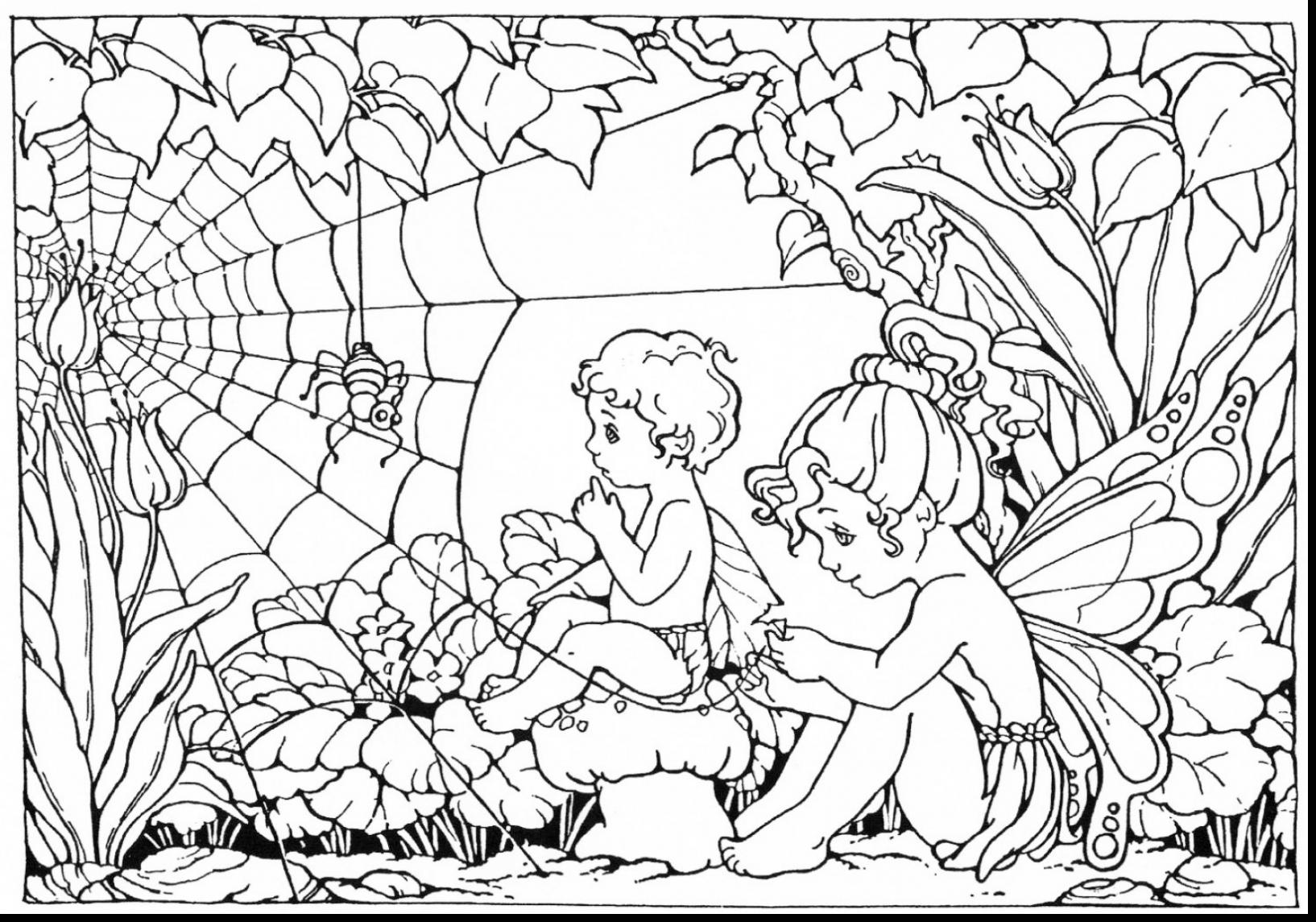 1634x1145 Amazing Adult Fairy Coloring Pages With Hard For Adults