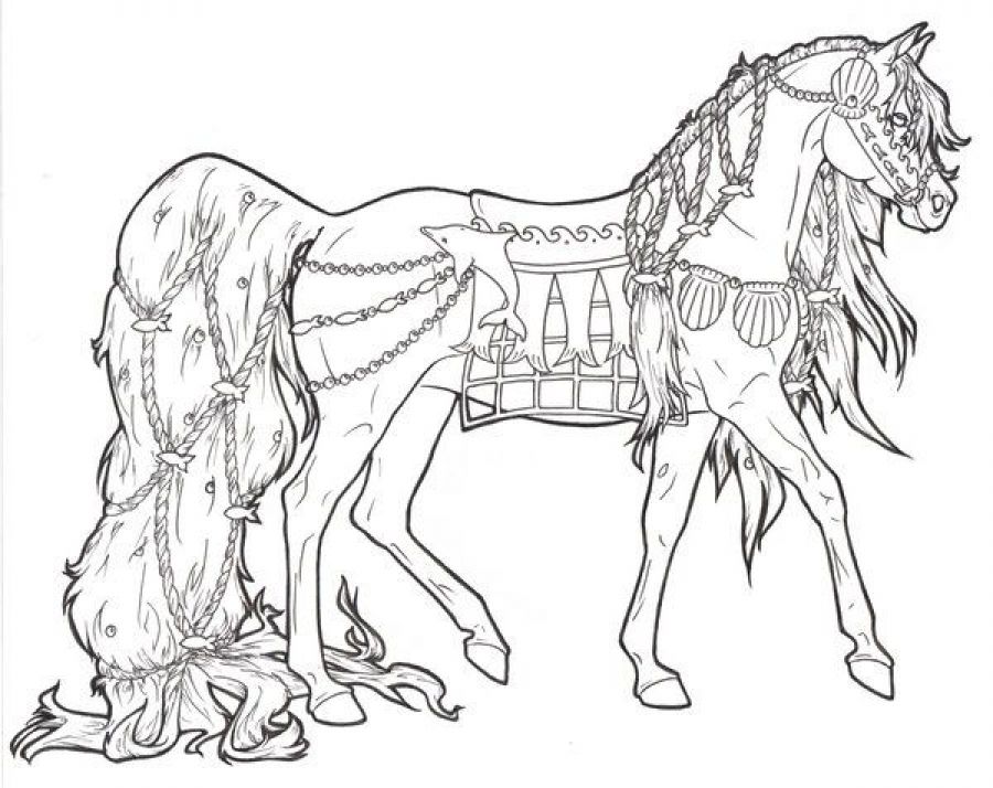 900x714 Difficult Coloring Pages Of Horse For Adults Animal Coloring