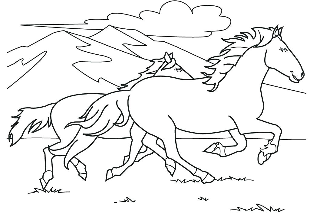 1024x725 Horse Coloring Pages Adults As Well As Hard Coloring Pages