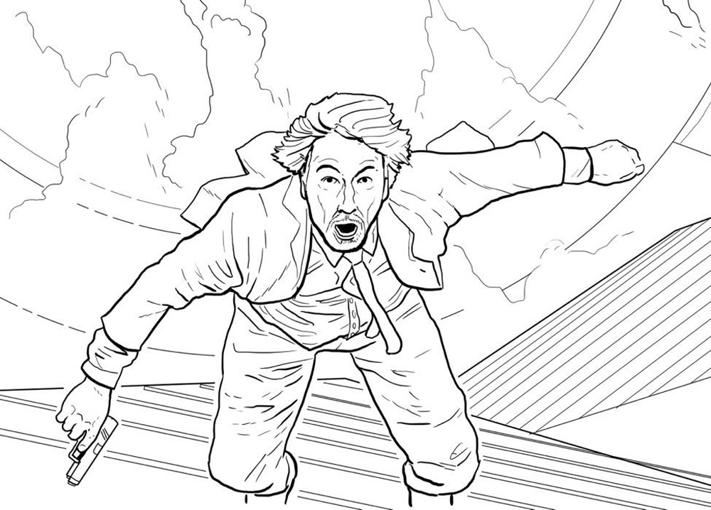 1000x718 Nice Design Die Hard Coloring Book The Green Head