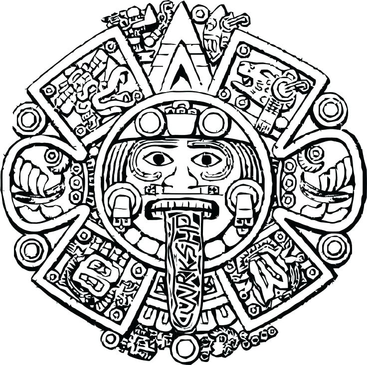 736x733 Aztec Coloring Pages Pdf Coloring Pages Art Coloring Pages