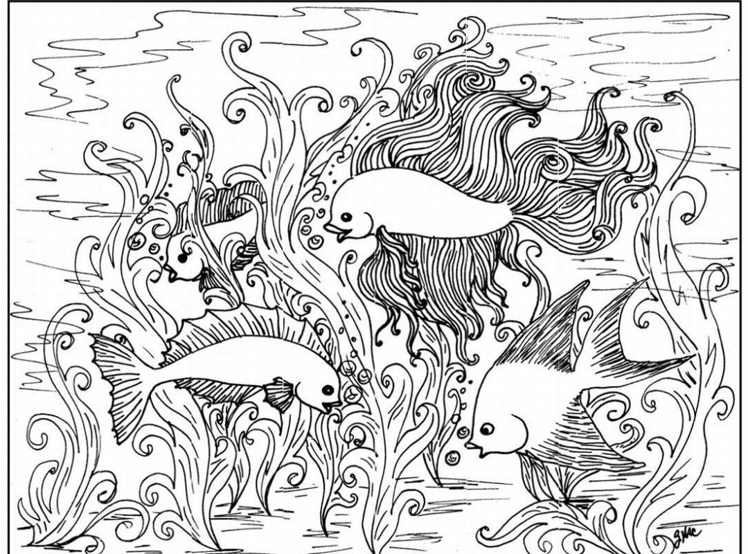 1080x800 Hard Coloring Pages Of Animals No