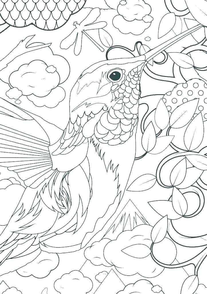 723x1024 Difficult Coloring Page
