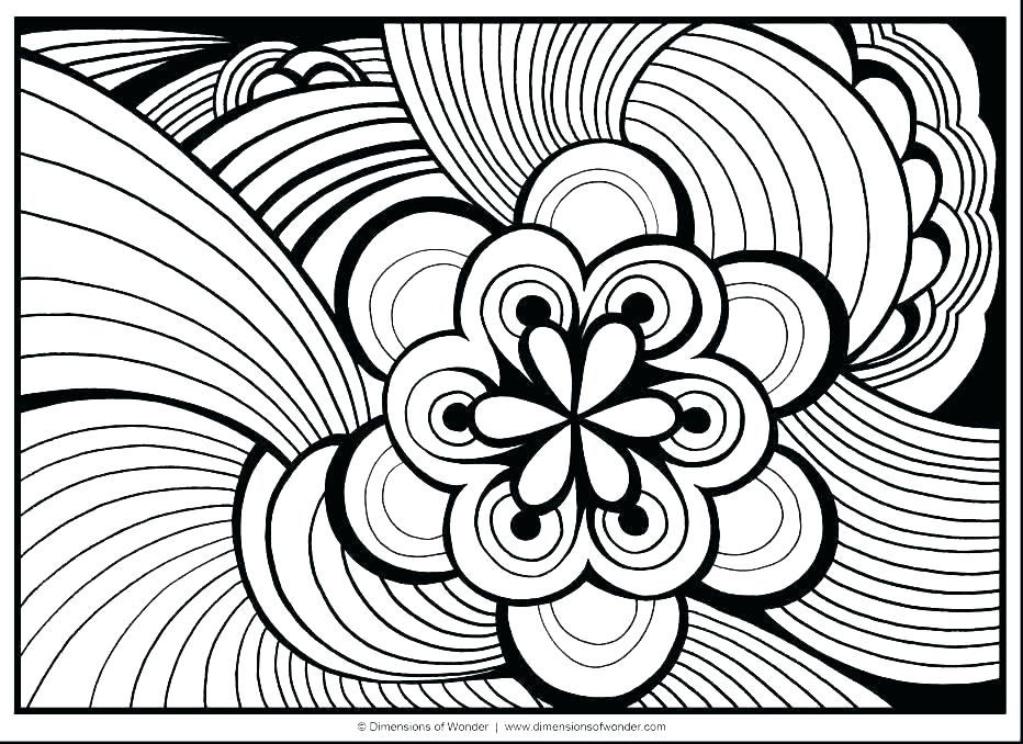 932x678 Hard Coloring Pages To Print Abstract Coloring Pages To Print Hard