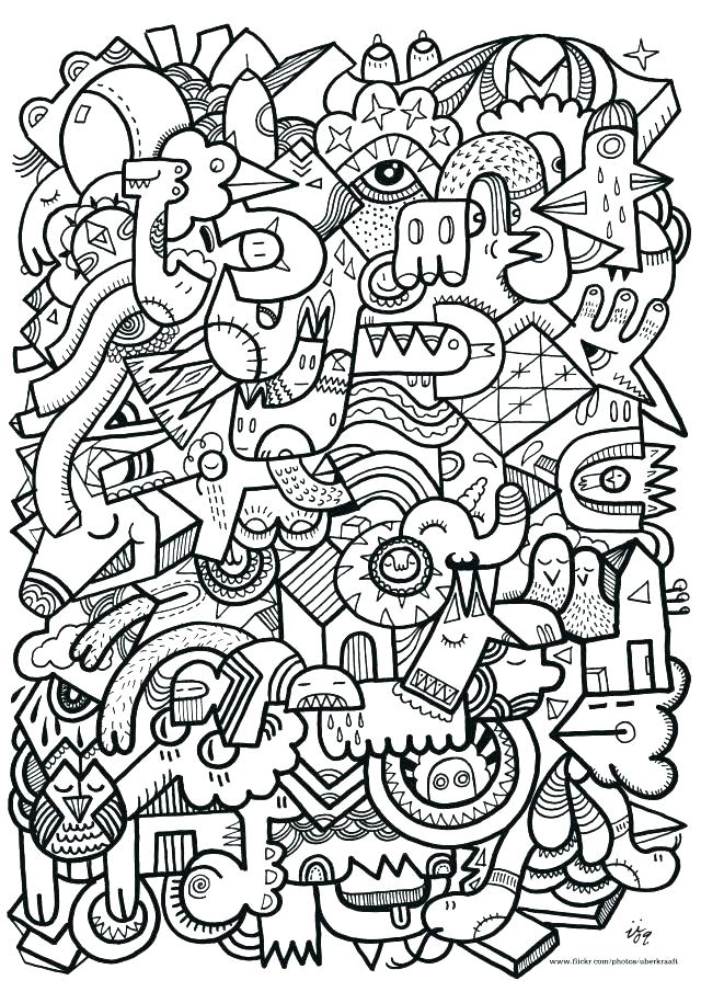 640x905 Difficult Christmas Coloring Pages Hard Pictures To Color Hard