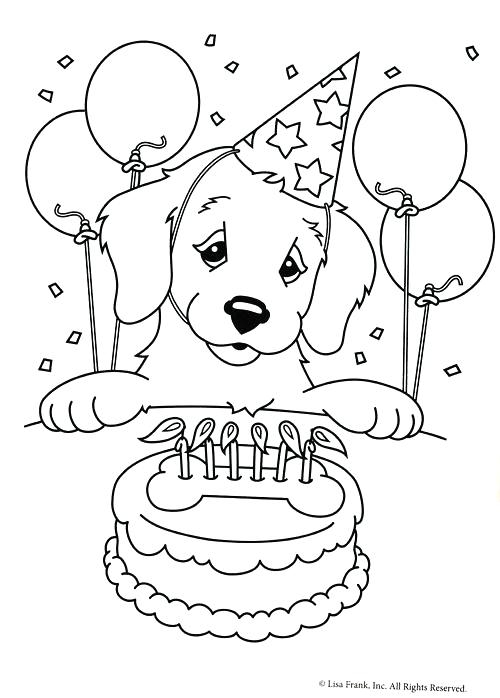 500x698 Dog Coloring Pages Birthday Frank Dog Coloring Pages Dog Coloring