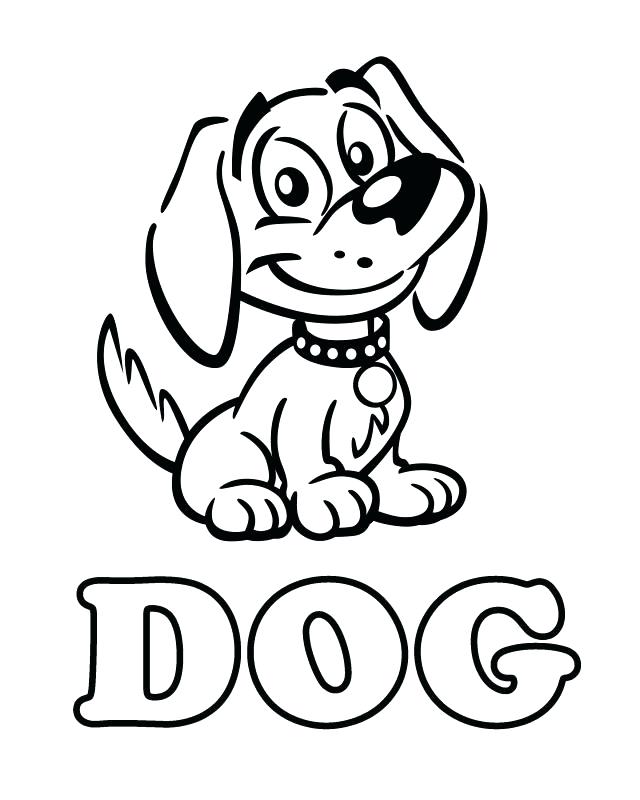 640x800 Dog Coloring Pages For Kids Dog Free Printable Coloring Pages