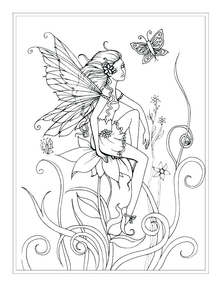 736x952 Fairy Coloring Page Fairy Coloring Sheets Tooth Fairy Coloring