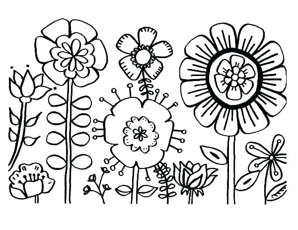 600x463 Fresh Hard Flower Coloring Pages For Adults Online Printable