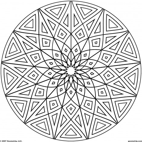 470x470 Geometric Coloring Pages For Adults Coloring Pages